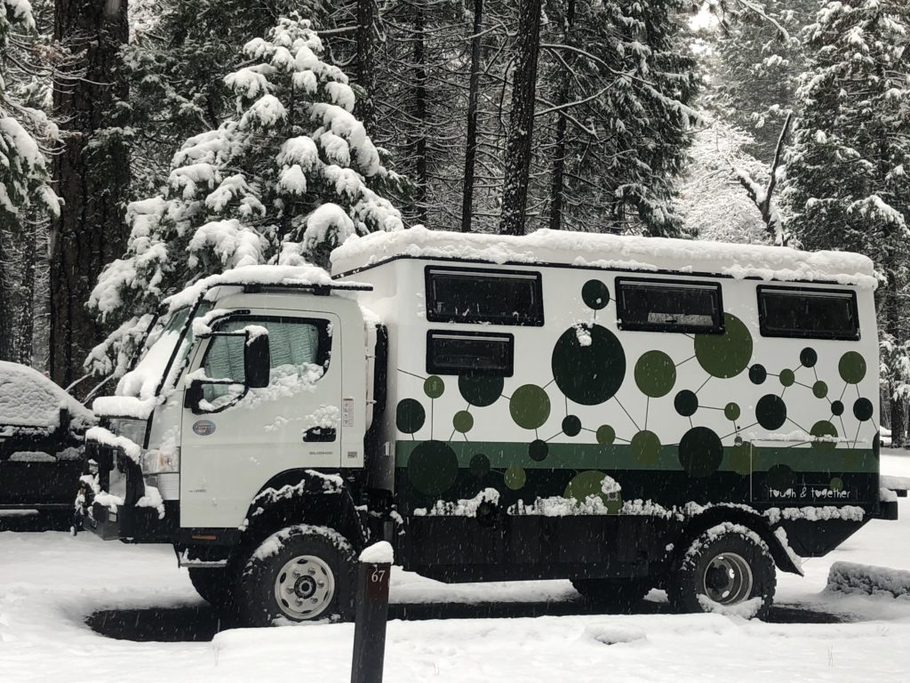Snowing in Yosemite